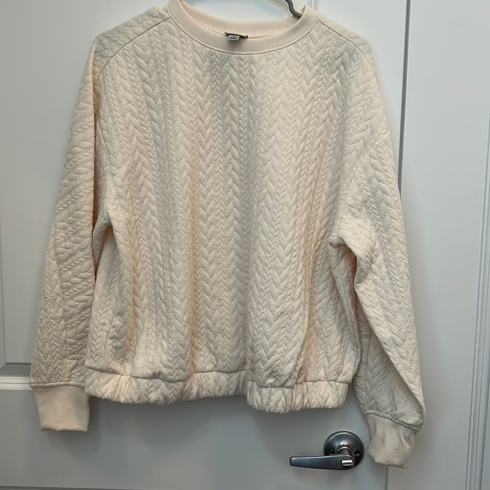 Textured sweatshirt